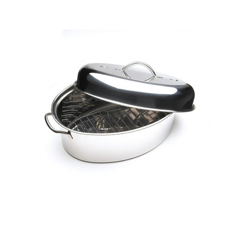 Cuisine Select Top Roast 16 Oval Roaster With Lid &amp; Roasting Rack
