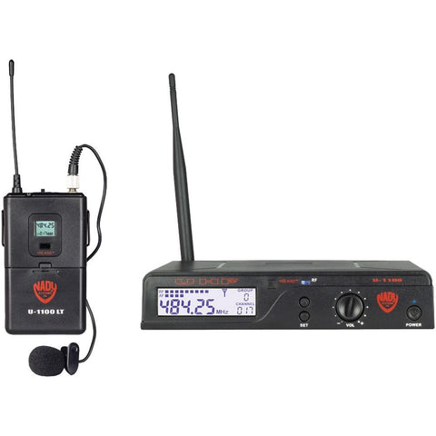 Nady Uhf 100-channel Wireless Lavalier Handheld Microphone System Ndyu1100ltoa