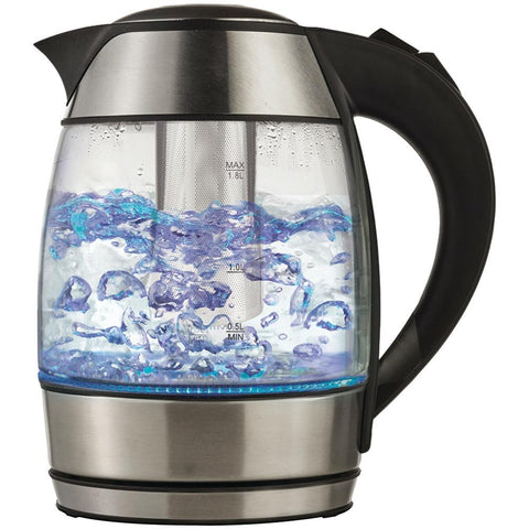 Brentwood Borosilicate Glass Tea Kettle With Tea Infuser Btwkt1960bk