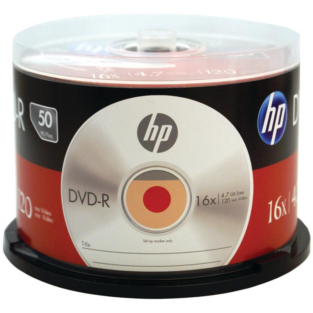 Hp 4.7gb 16x Dvd-r (50-ct Cake Box Spindle) Hoodm16050cb