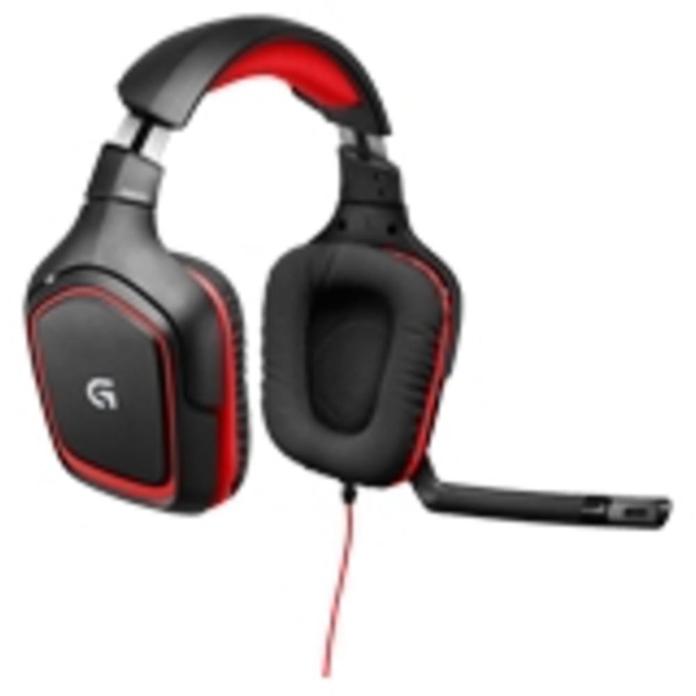 Logitech G230 Stereo Gaming Headset - Stereo - Mini-phone - Wired - 32 Ohm - 20 Hz - 20 Khz - Over-the-head - Binaural - Circumaural - 9.84 Ft Cable - Red