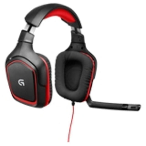 Logitech G230 Stereo Gaming Headset - Stereo - Mini-phone - Wired - 32 Ohm - 20 Hz - 20 Khz - Over-the-head - Binaural - Circumaural - 9.84 Ft Cable - Red