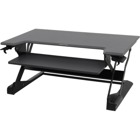 Ergotron Workfit-tl, Sit-stand Desktop Workstation (black) - Rectangle Top - 37.50 Table Top Width X 25 Table Top Depth - Black