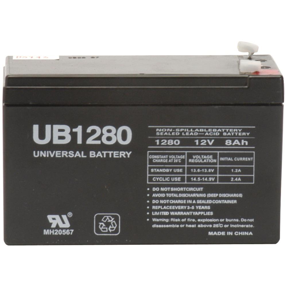 Upg 85986/d5743 Sealed Lead Acid Battery (12v; 8ah; .187 Tab Terminals; Ub1280)