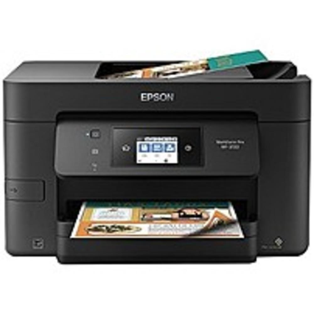 Epson Workforce Pro Wf-3720 Inkjet Multifunction Printer - Color - Copier/fax/printer/scanner - 4800 X 2400 Dpi Print - Automatic Duplex Print - 1200 Dpi Optical Scan - 250 Sheets Input - Gigabit Ethernet - Wireless Lan - Apple Airprint