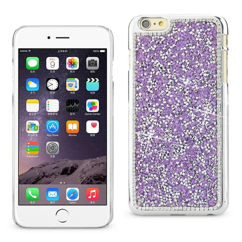 Reiko Iphone 6s Plus Jewelry Bling Rhinestone Case In Purple