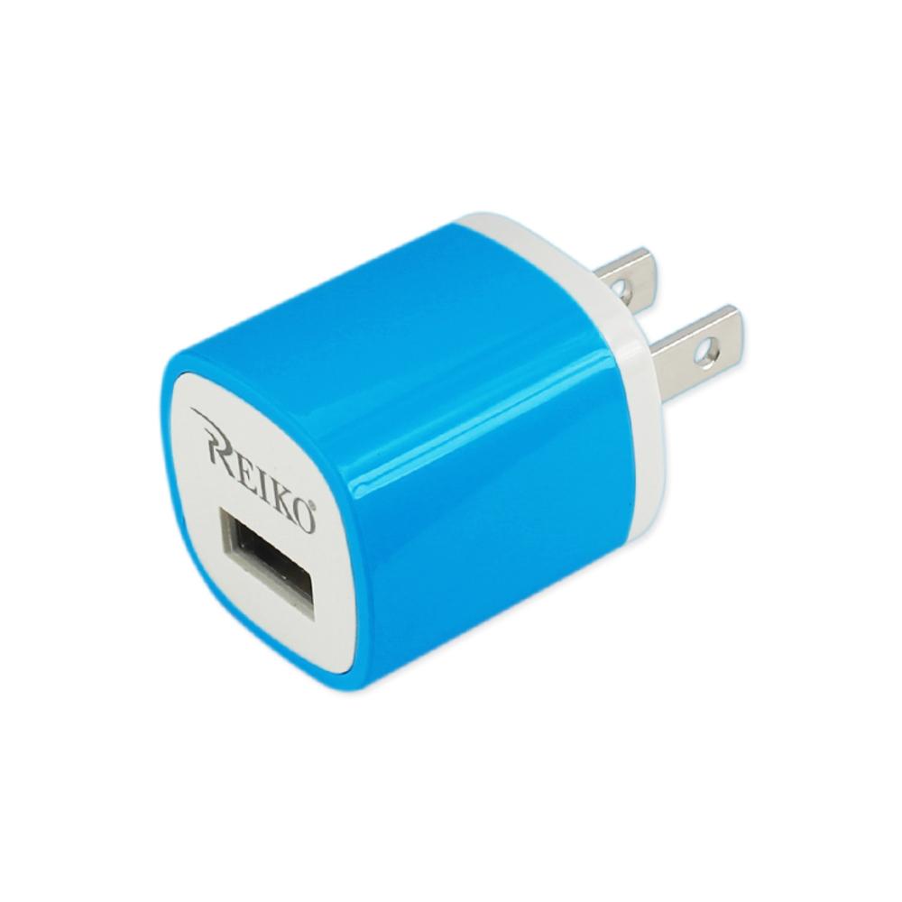 Reiko 1 Amp Wall Usb Travel Adapter Charger In Blue