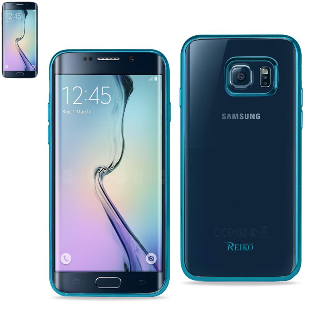 Reiko Samsung Galaxy S6 Edge Frame Case In Shiny Blue
