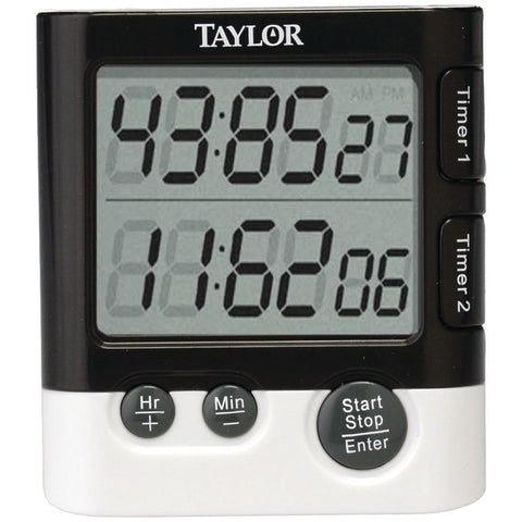 Taylor Dual Event Digital Timer And Clock Tap5828