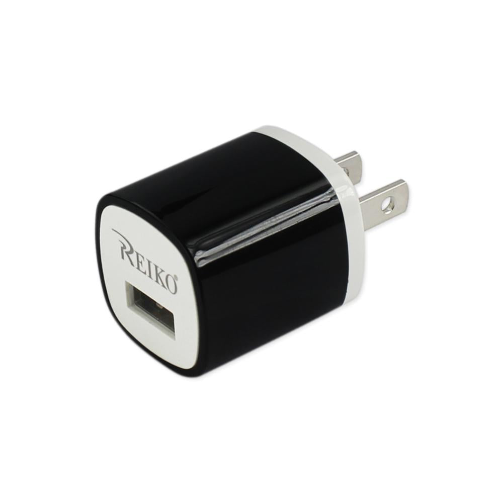 Reiko 1 Amp Wall Usb Travel Adapter Charger In Black