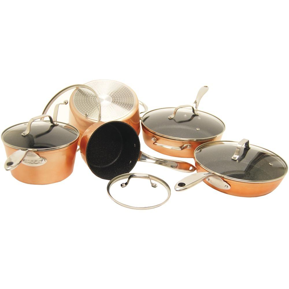 The Rock By Starfrit The Rock By Starfrit 10-piece Copper Cookware Set Srft030910