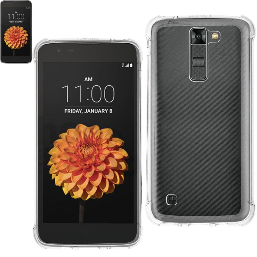 Reiko Lg K7 Clear Bumper Case With Air Cushion Protection In Clear