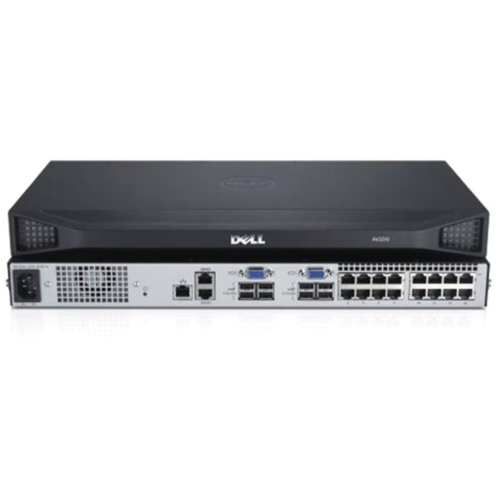 Dell Analog Kvm Switch Dav2216 - Taa Compliant - 16 Computer(s) - 2 Local User(s) - 1600 X 1200network (rj-45)usbvga - Rack-mountable