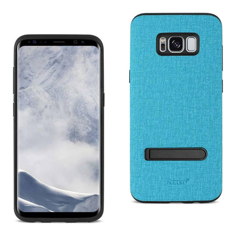 Reiko Samsung Galaxy S8 Edge/ S8 Plus Denim Texture Tpu Protector Cover In Blue