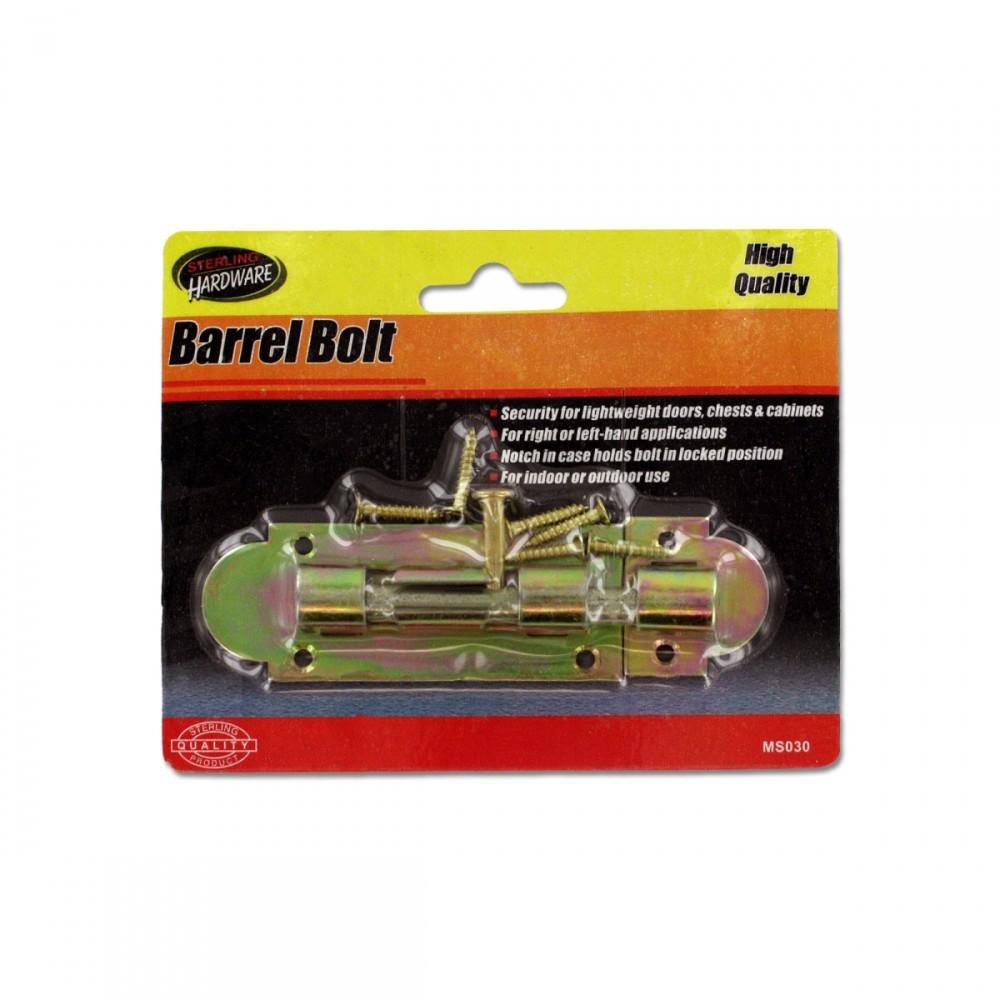 Barrel Bolt With Screws Ms030