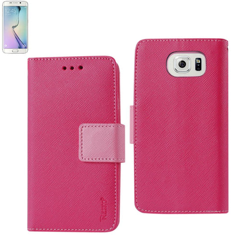 Reiko Samsung Galaxy S6 Edge Plus 3-in-1 Wallet Case In Hot Pink