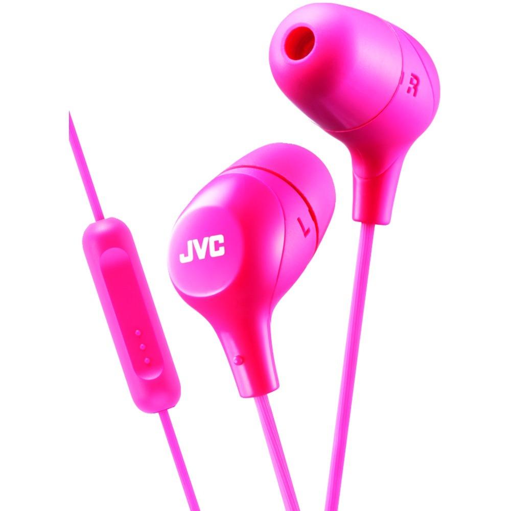Jvc Marshmallow Inner-ear Headphones With Microphone (pink) Jvchafx38mp