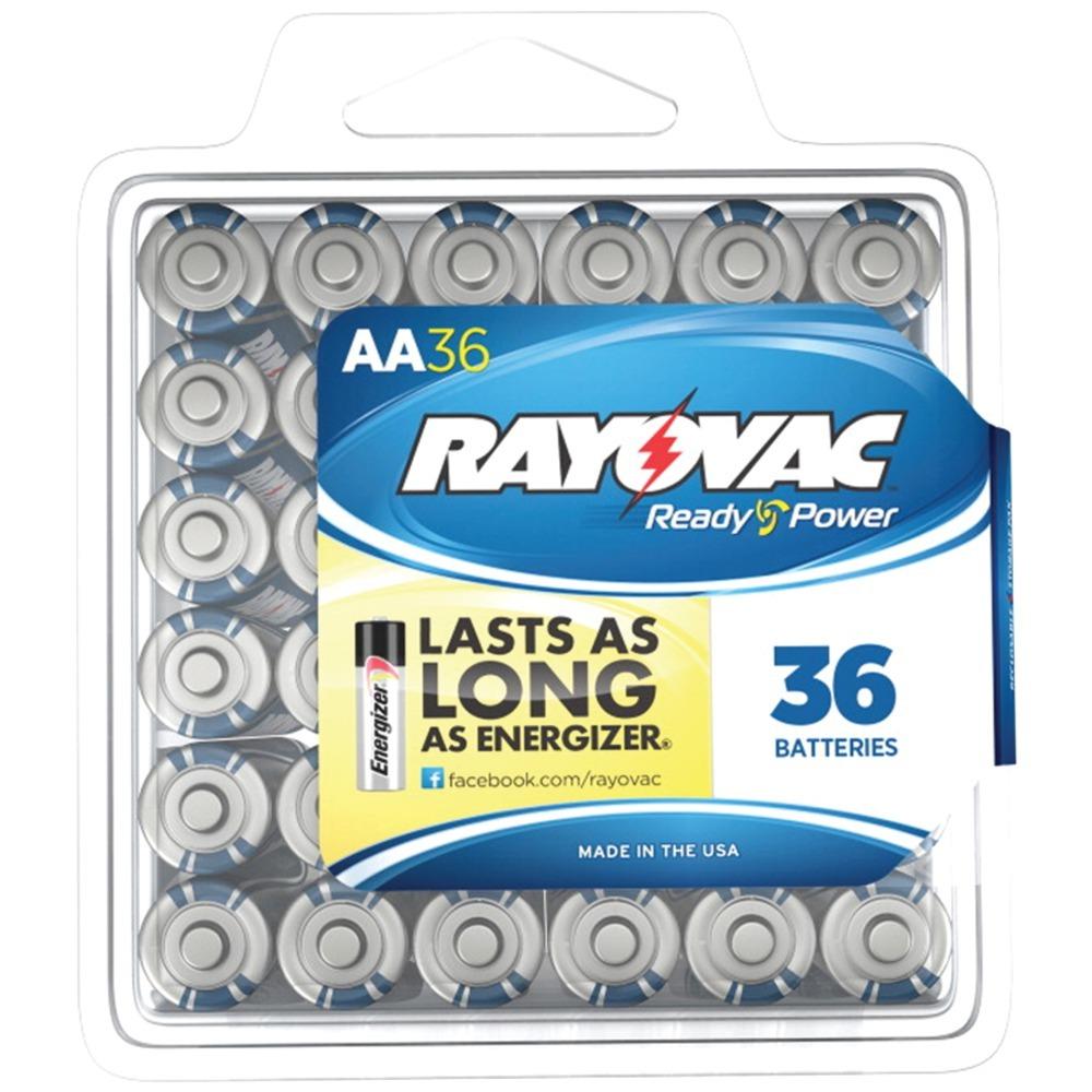 Rayovac 815-36ppf Alkaline Batteries Reclosable Pro Pack (aa, 36 Pk)