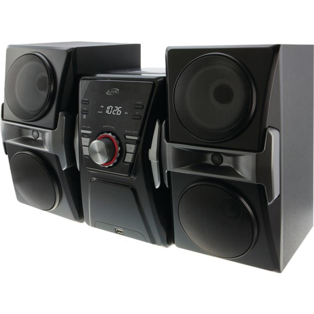 Ilive Ihb624b Bluetooth Home Music System With Fm Tuner & Led Lights