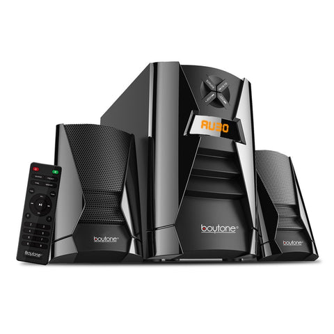 Boytone Wireless Bluetooth 2.1 Multimedia 40watt Powreful Bass System With Rm Radio