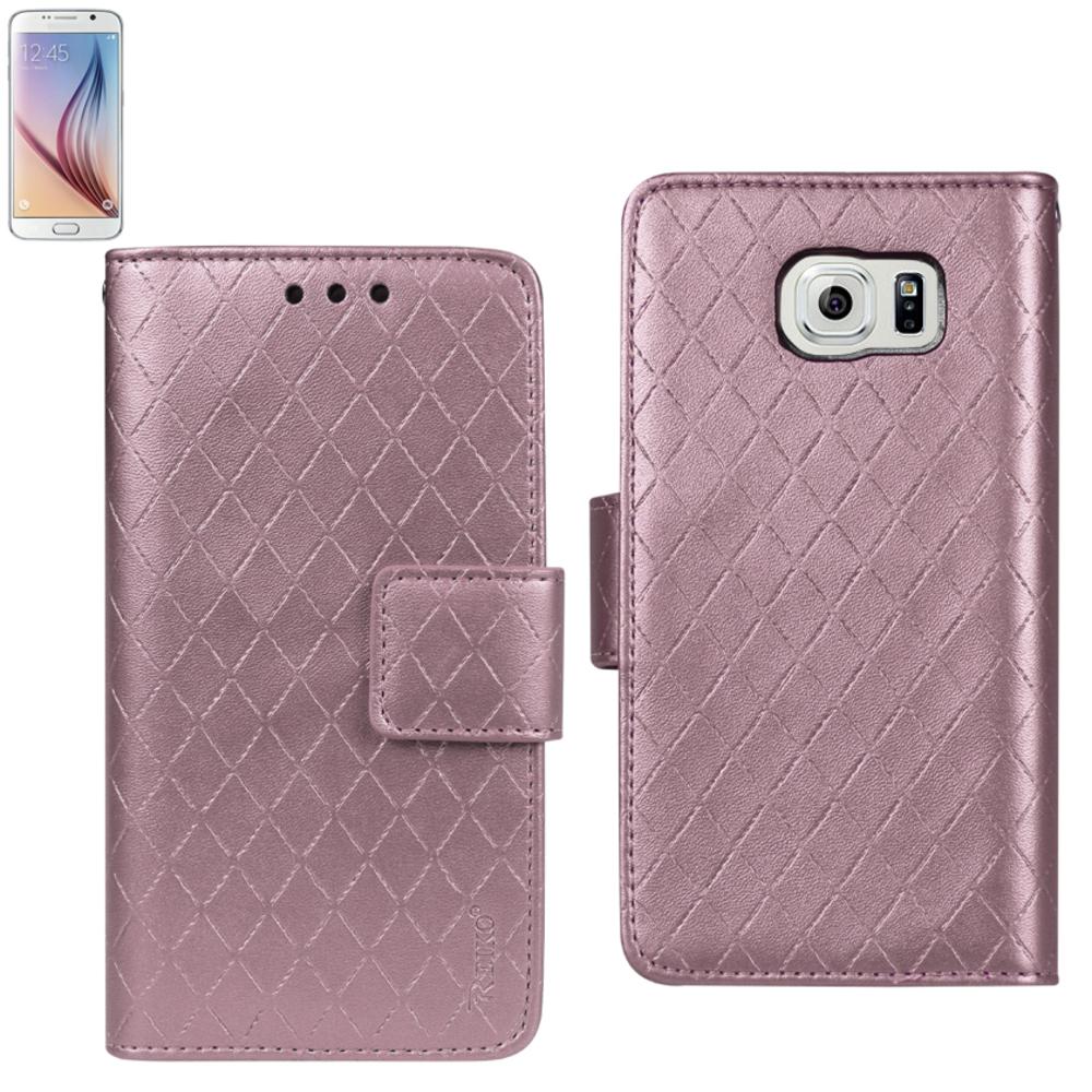 Reiko Samsung Galaxy S6 Rhombus Wallet Case In Pink