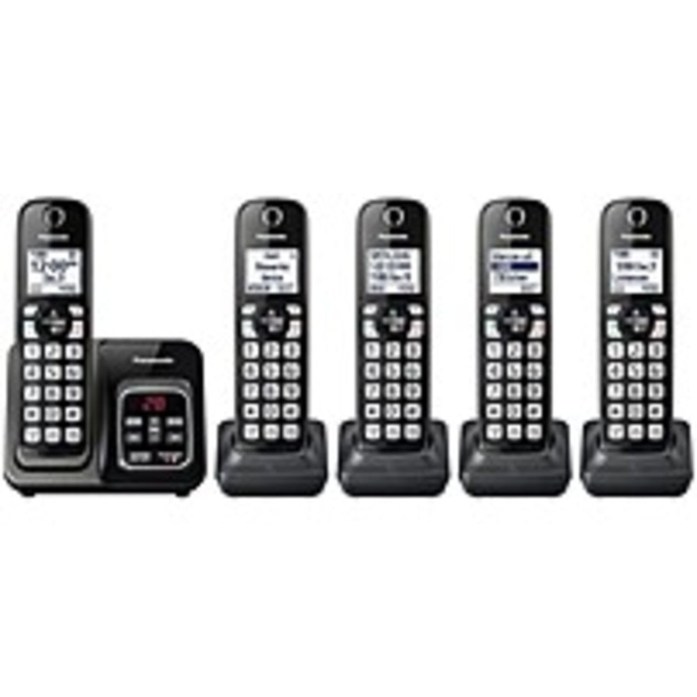 Panasonic Kx-tgd535m Dect 6.0 1.90 Ghz Cordless Phone - Metallic Black - 1 X Phone Line - Speakerphone - Answering Machine