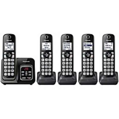Panasonic Kx-tgd535m Dect 6.0 1.90 Ghz Cordless Phone - Metallic Black - 1 X Phone Line - Speakerphone - Answering Machine