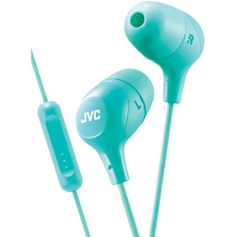 Jvc Hafx38mg Marshmallow Inner-ear Headphones With Microphone (green)