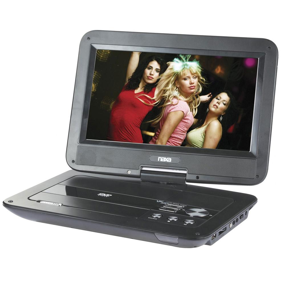 Naxa 10 Tft Lcd Swivel Screen Portable Dvd Player With Usb/sd/mmc Inputs