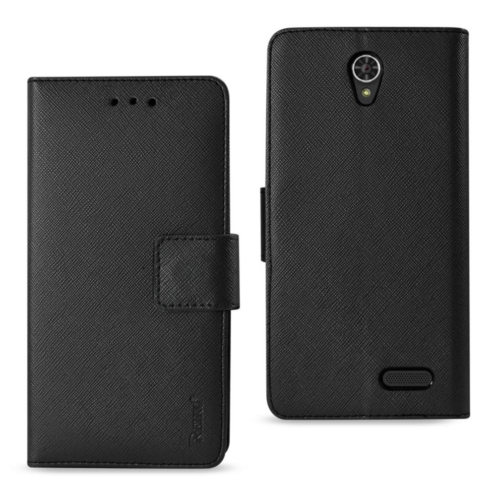 Reiko Grand X3 (z959)/ Warp 7 3-in-1 Wallet Case In Black
