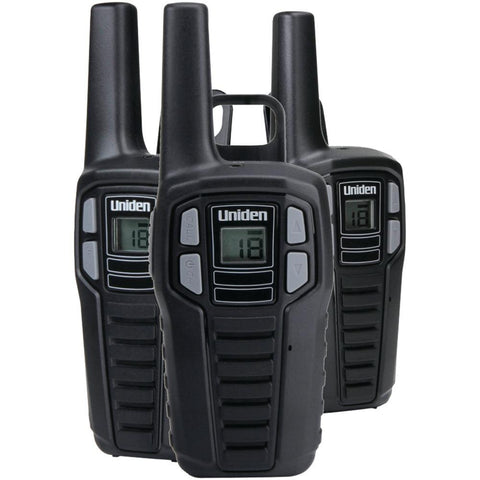 Uniden Sx167-3ch 16-mile 2-way Frs/gmrs Radios (3 Pk; With 9 Batteries)