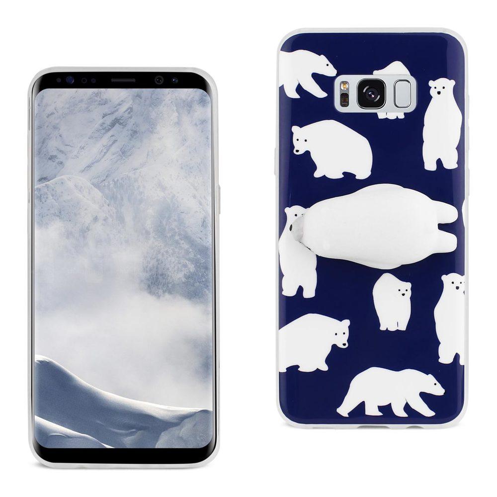 Reiko Samsung Galaxy S8 Edge Tpu Design Case With  3d Soft Silicone Poke Squishy Polar Bear