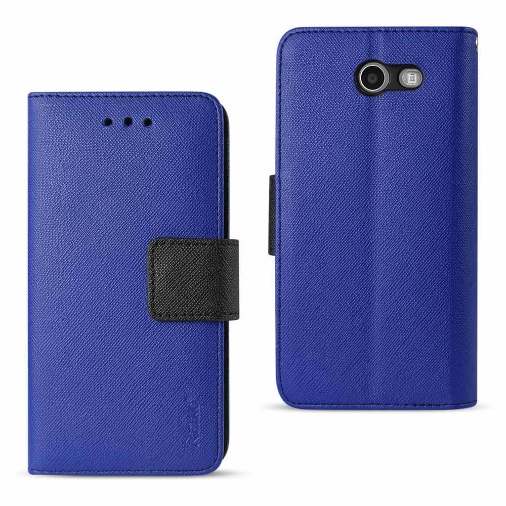 Reiko 2017 Samsung Galaxy J3 Emerge 3-in-1 Wallet Case In Navy