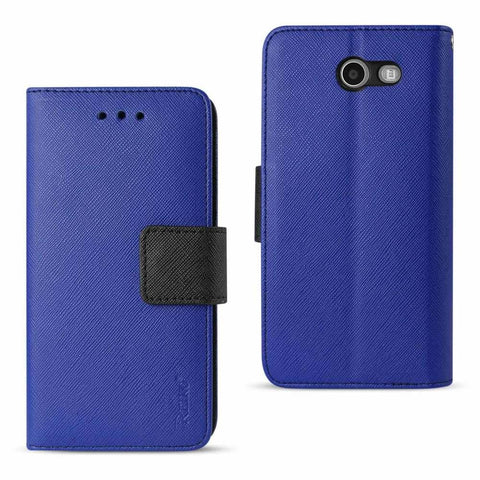 Reiko 2017 Samsung Galaxy J3 Emerge 3-in-1 Wallet Case In Navy