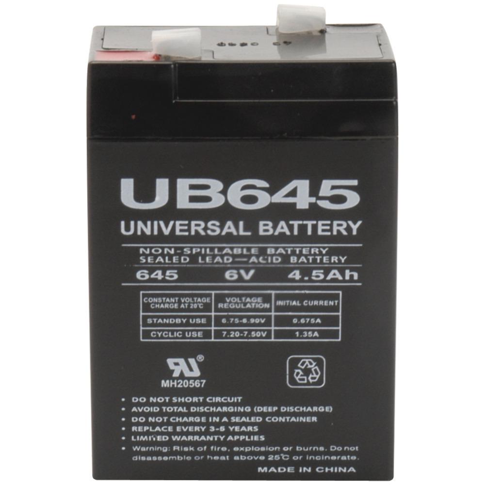 Upg 85998/d5733 Sealed Lead Acid Battery (6v; 4.5ah; Ub645)