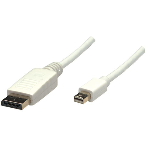 Manhattan Mini DisplayPort Male to DisplayPort Male Monitor Cable, 3', White