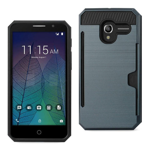 Reiko Alcatel Tru Slim Armor Hybrid Case With Card Holder In Navy