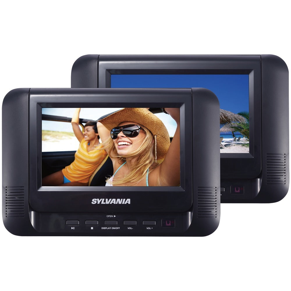 Sylvania 7&amp;quot; Dual Screen And Dual Dvd Portable Dvd Players Cursdvd8791