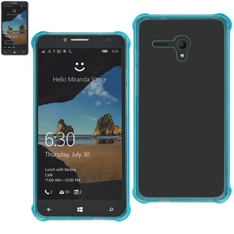 Reiko Alcatel One Touch Fierce Xl Clear Bumper Case With Air Cushion Protection In Clear Navy