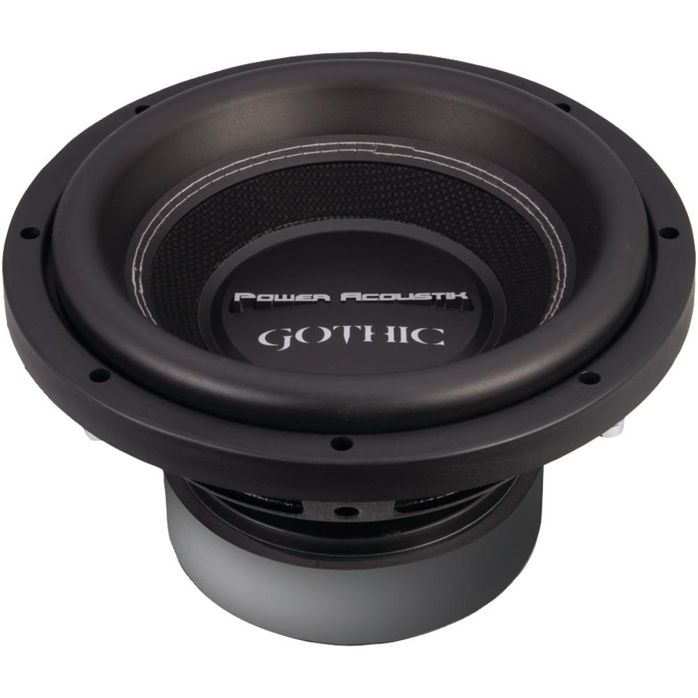 Power Acoustik Gw3-10 Gothic Series 2ohm Dual Voice-coil Subwoofer (10, 2,200 Watts)