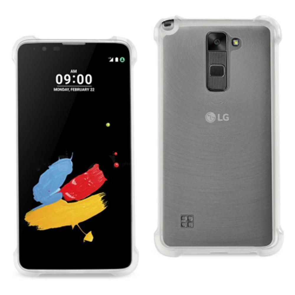 Reiko Lg Stylus 2 Clear Bumper Case With Air Cushion Protection In Clear