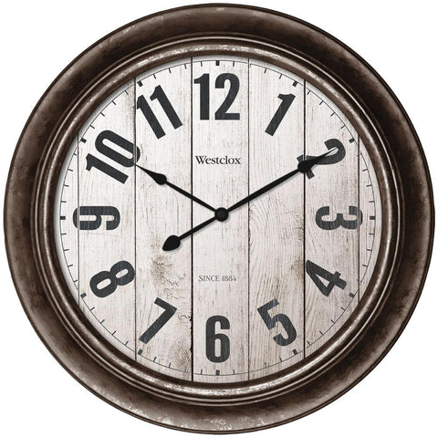 Westclox 15.5&amp;quot; Wall Clock With Antique Bronze Finish Nyl32931aw