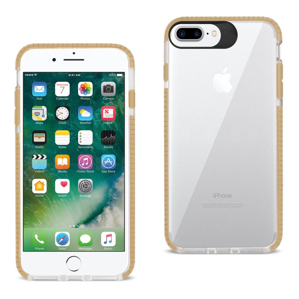 Reiko Iphone 8 Plus/ 7 Plus Soft Transparent Tpu Case In Clear Gold