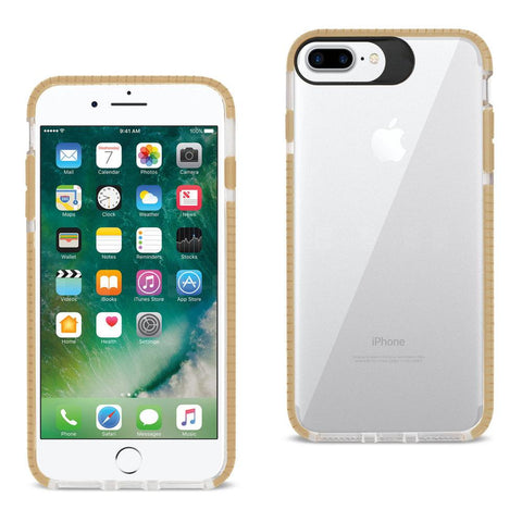 Reiko Iphone 8 Plus/ 7 Plus Soft Transparent Tpu Case In Clear Gold