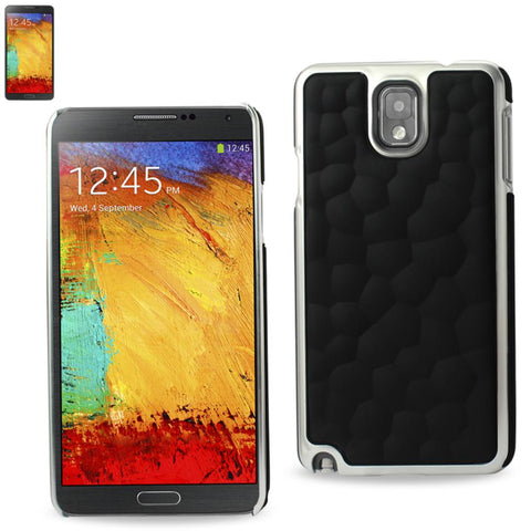 Reiko Samsung Galaxy Note 3 Bubble Metal Plated Case In Black