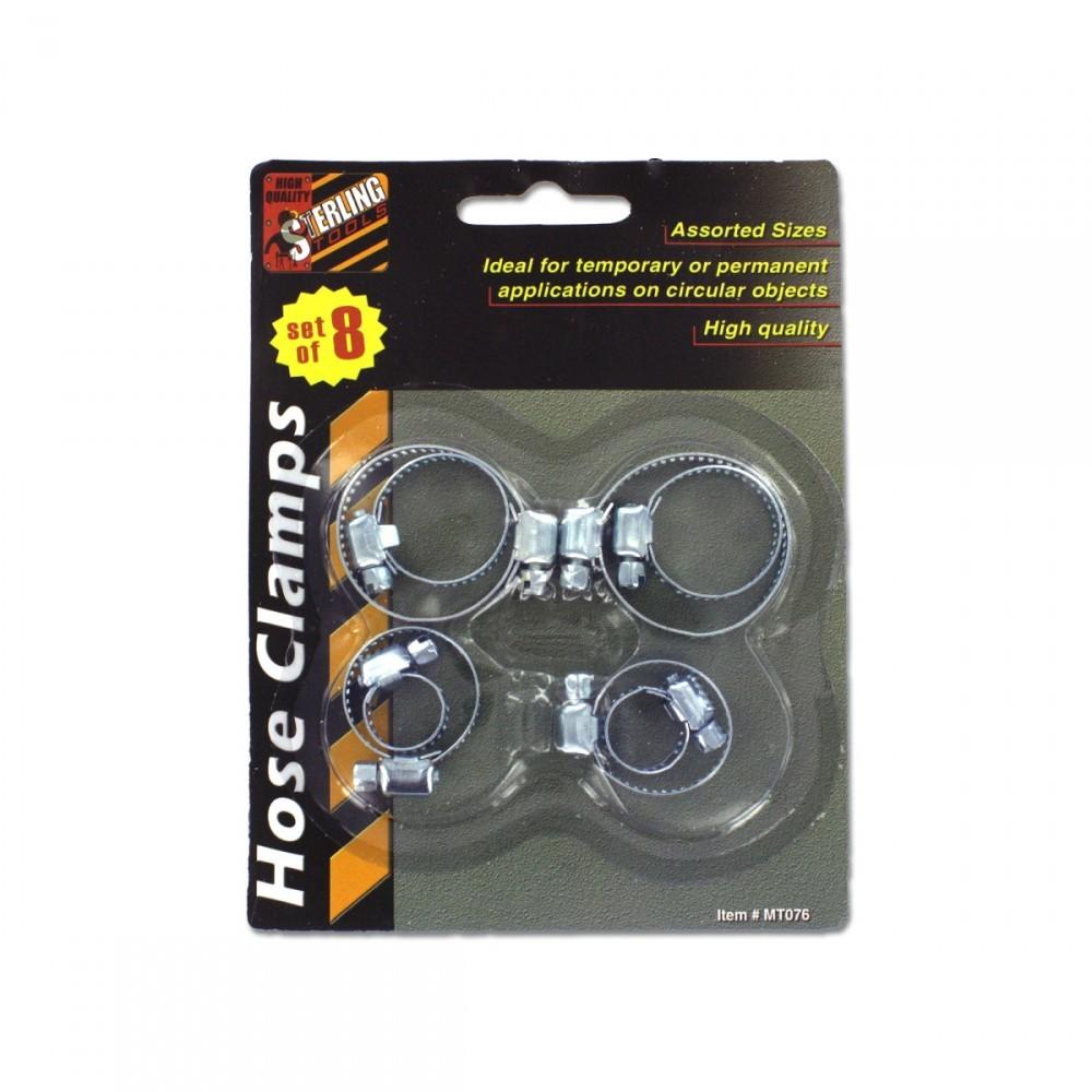 8 Pack Hose Clamps Mt076