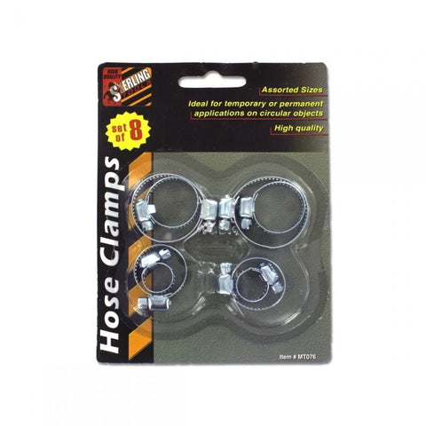 8 Pack Hose Clamps Mt076