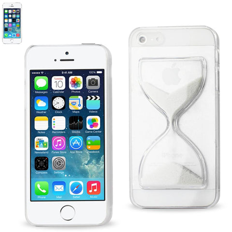 Reiko Iphone Se/ 5s/ 5 3d Sand Clock Clear Case In White