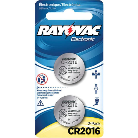 Rayovac Kecr2016-2a 3-volt Lithium Keyless Entry Battery (2 Pk; Cr2016 Size)