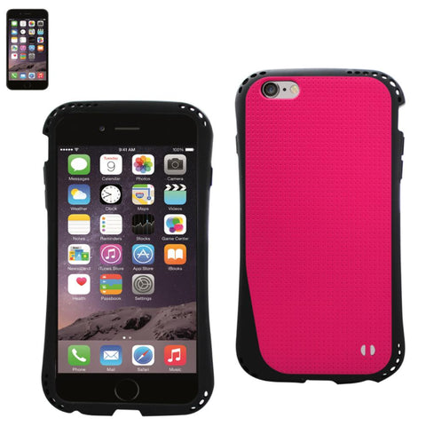 Reiko Iphone 6s Plus/ 6 Plus Dropproof Air Cushion Case With Chain Hole In Hot Pink